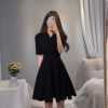 Solid Color Dress for Plus Size Girls in Western Style