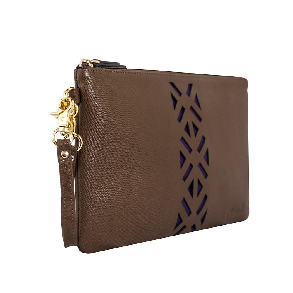 Leather PractiPouch Large - Sienna - GT Elegance