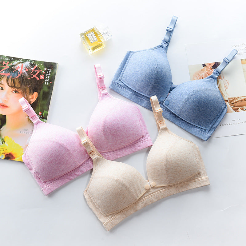 Maternity Nursing Bra with Front Closure and Cotton