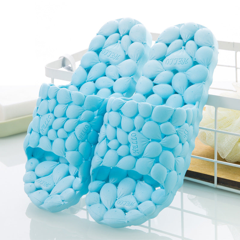 Hollow Bathroom Slippers for Men and Women