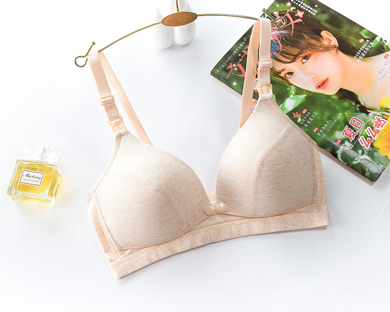 Maternity Nursing Bra with Front Closure and Cotton