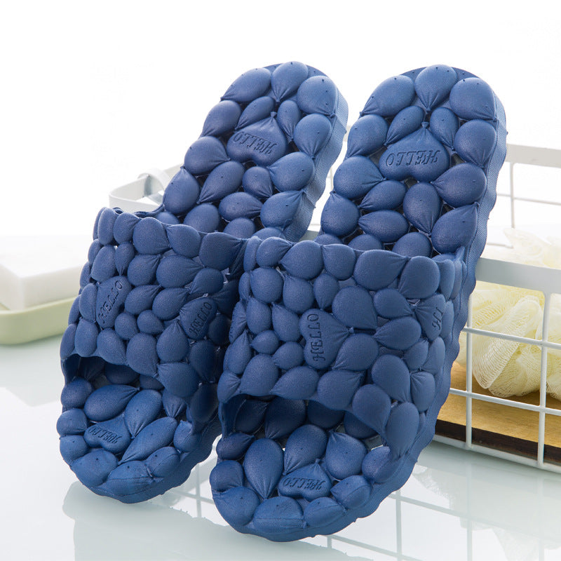 Hollow Bathroom Slippers for Men and Women
