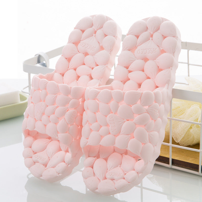 Hollow Bathroom Slippers for Men and Women