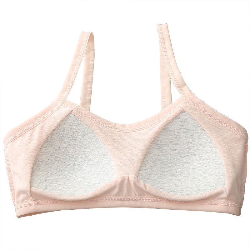 Girls' Soft Cotton Camisole & Training Bra Set — Comfortable Everyday Wear