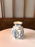 1 Pc Blue & White Porcelain Vase, New Chinese Retro Flower Vase, Living Room, Entrance, Office Floral Decor, Atmosphere Photogra