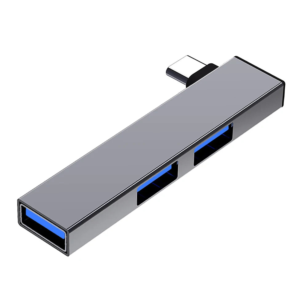 Base de conexión USB 3 en 1 OTG USB 3.0/Tipo C 3.0 a 3 USB, HUB USB, HUB Tipo C, velocidad 5.0Gbps, 3 puertos para PC ordenador portátil