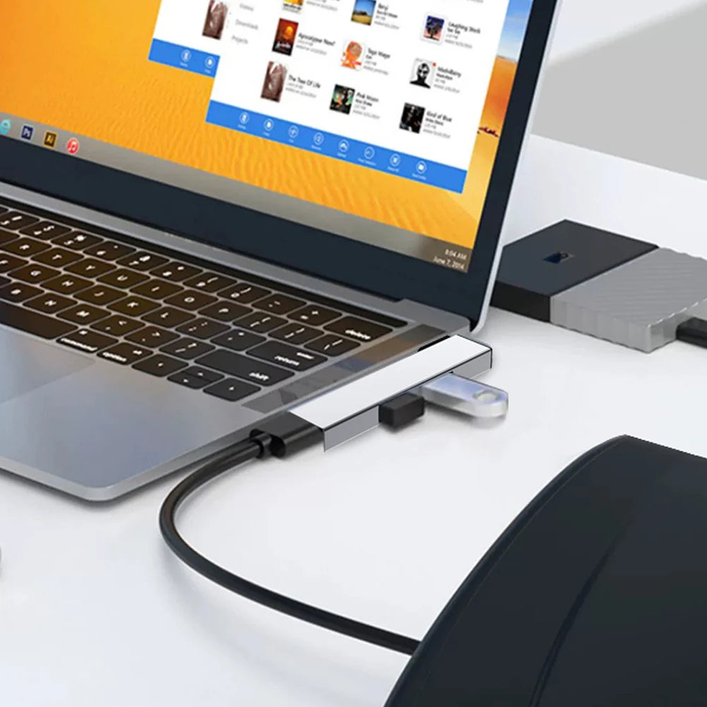 3 in 1 USB Docking Station OTG USB 3.0/Type-C 3.0 To 3 USB USB HUB Type C HUB Speed 5.0Gbps 3 Port for PC Computer Laptop