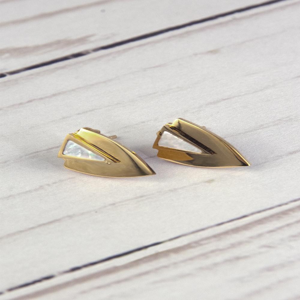Chevron Earrings - Gold