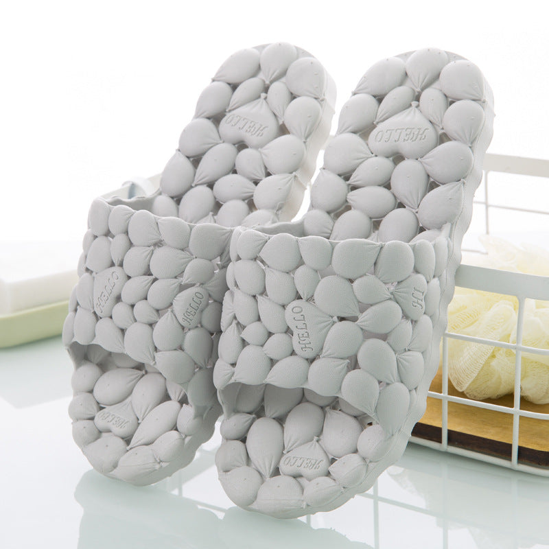 Hollow Bathroom Slippers for Men and Women