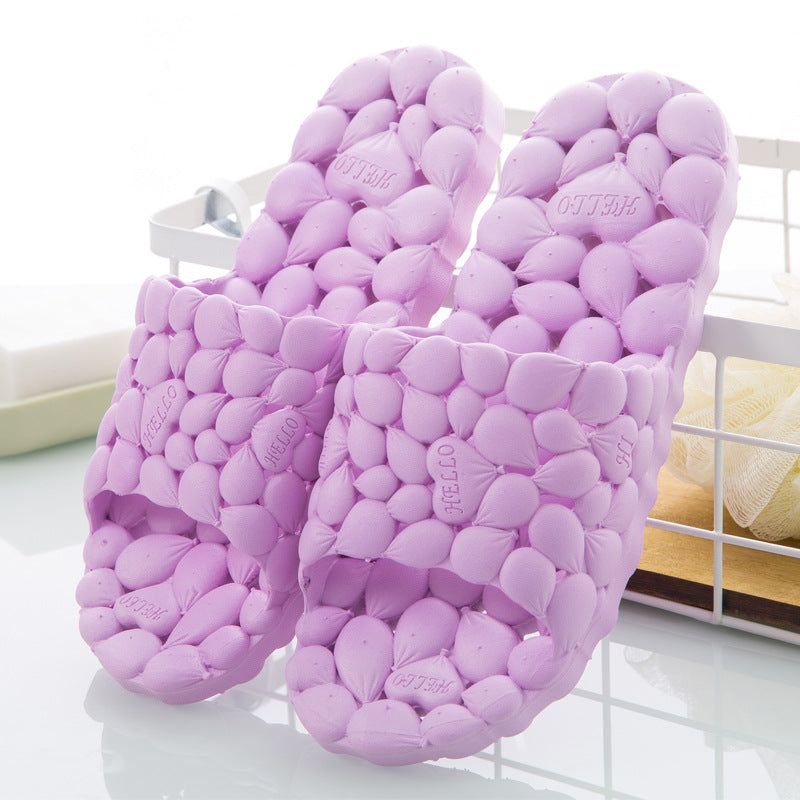 Hollow Bathroom Slippers for Men and Women