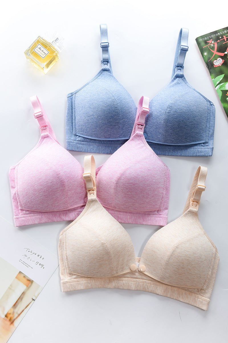 Maternity Nursing Bra with Front Closure and Cotton