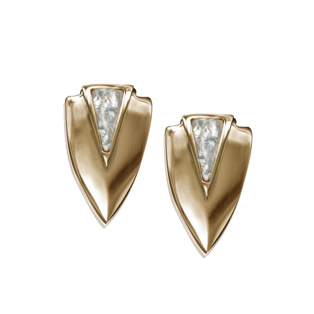 Chevron Earrings - Gold