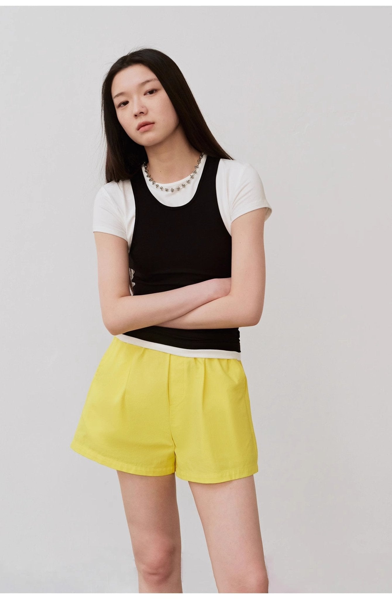 "Summer Tour" Small I-Shaped Vest Camisole Women's Summer Elastic Cotton Slim Fit Inner Sleeveless Top